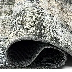 Fladvævet tæppe - Bechar (sort/multi)