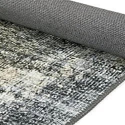 Fladvævet tæppe - Bechar (sort/multi)