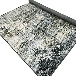 Fladvævet tæppe - Bechar (sort/multi)