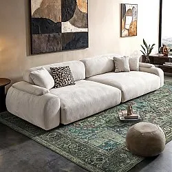 Fladvævet tæppe - Birjand (grøn)