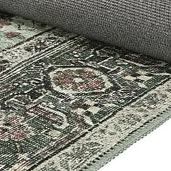 Fladvævet tæppe - Birjand (grøn)