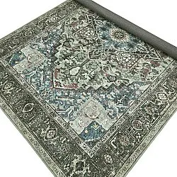 Fladvævet tæppe - Birjand (grøn)