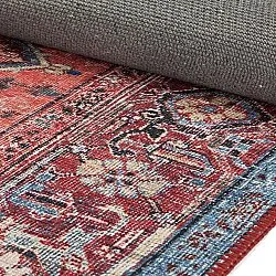 Fladvævet tæppe - Birjand (rød)