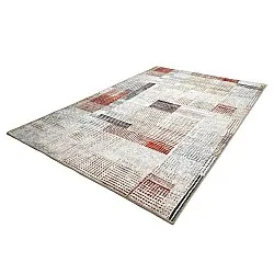 Fladvævet tæppe - Calla (rød)