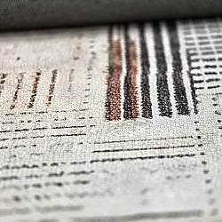 Fladvævet tæppe - Calla (rød)