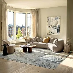 Fladvævet tæppe - Comino (beige/multi)