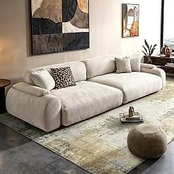 Fladvævet tæppe - Comino (grå/multi)