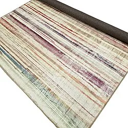 Fladvævet tæppe - Delara (beige/multi)