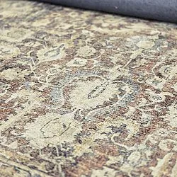 Fladvævet tæppe - Delvar (beige)