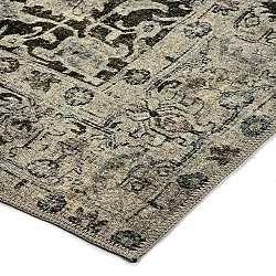 Fladvævet tæppe - Delvar (grøn)