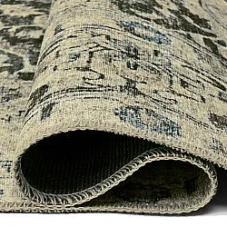 Fladvævet tæppe - Delvar (grøn)