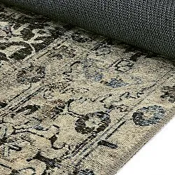 Fladvævet tæppe - Delvar (grøn)