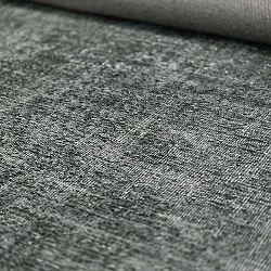 Fladvævet tæppe - Elarion (sort)