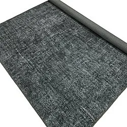 Fladvævet tæppe - Elarion (sort)