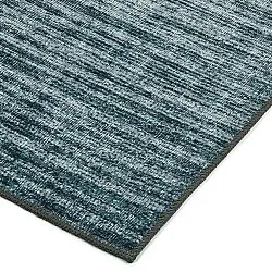 Fladvævet tæppe - Elarion (blå)