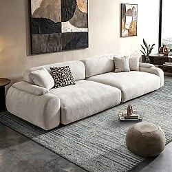 Fladvævet tæppe - Elarion (grå)