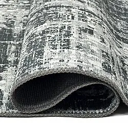 Fladvævet tæppe - Elira (sort)