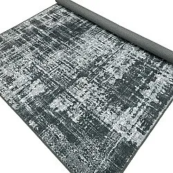 Fladvævet tæppe - Elira (sort)