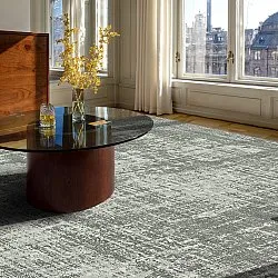 Fladvævet tæppe - Elira (grå)