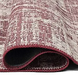 Fladvævet tæppe - Elira (rød)