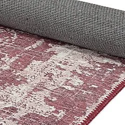 Fladvævet tæppe - Elira (rød)