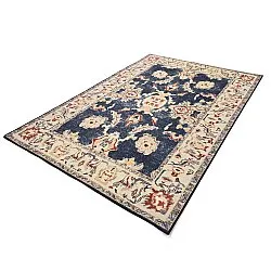 Fladvævet tæppe - Fadarin (blå)