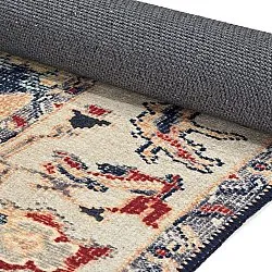 Fladvævet tæppe - Fadarin (blå)