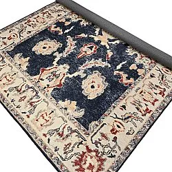 Fladvævet tæppe - Fadarin (blå)