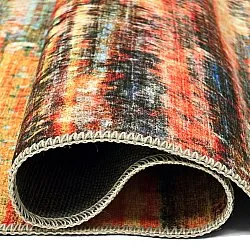 Fladvævet tæppe - Kazea (orange/multi)