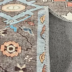 Fladvævet tæppe - Kordava (grå/rød)