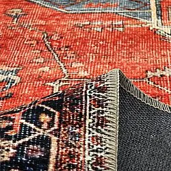 Fladvævet tæppe - Mandalay (rød)