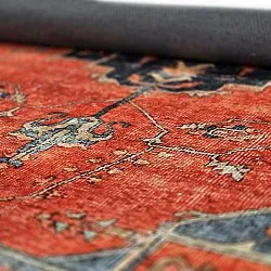 Fladvævet tæppe - Mandalay (rød)