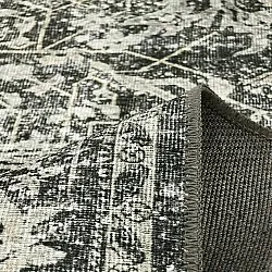 Fladvævet tæppe - Meralis (sort)