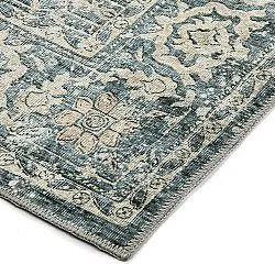 Fladvævet tæppe - Meralis (blå)