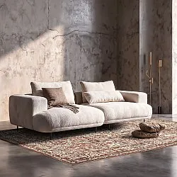 Fladvævet tæppe - Meralis (rød)