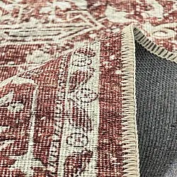 Fladvævet tæppe - Meralis (rød)