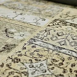 Fladvævet tæppe - Myrina (beige)