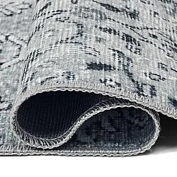 Fladvævet tæppe - Myrina (grå)