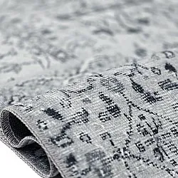 Fladvævet tæppe - Myrina (grå)