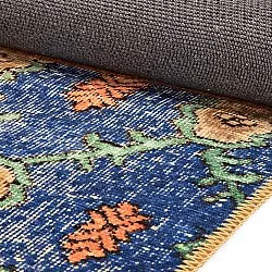 Fladvævet tæppe - Myrina (rød/multi)