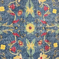 Fladvævet tæppe - Nabilar (blå)