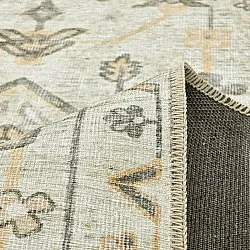 Fladvævet tæppe - Nahla (fløde)