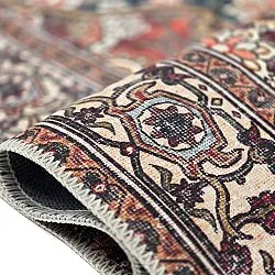 Fladvævet tæppe - Samaria (rød)