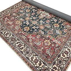 Fladvævet tæppe - Samaria (rød)