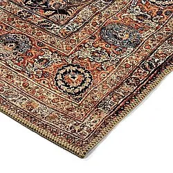 Fladvævet tæppe - Selamira (blå/multi)