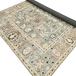 Fladvævet tæppe - Yara (beige)