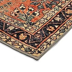 Fladvævet tæppe - Yasirah (orange)