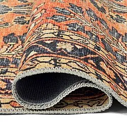 Fladvævet tæppe - Yasirah (orange)