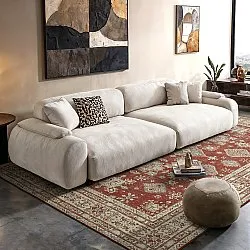 Fladvævet tæppe - Zuleina (rød)