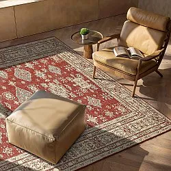 Fladvævet tæppe - Zuleina (rød)